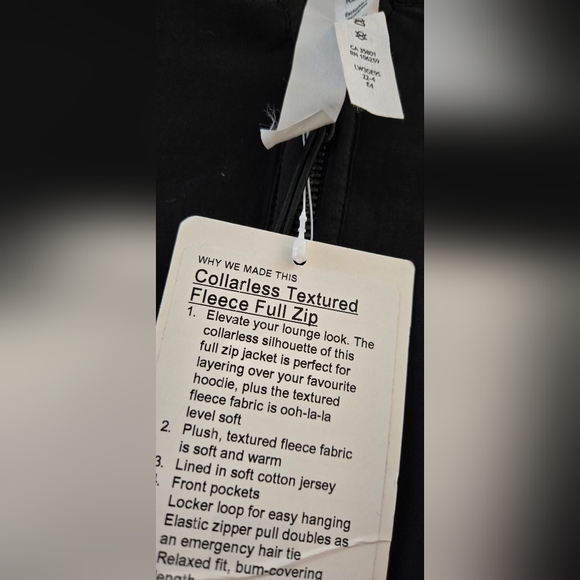 Lululemon Collarless Textured Fleece Full Zip - Picture 6 of 7